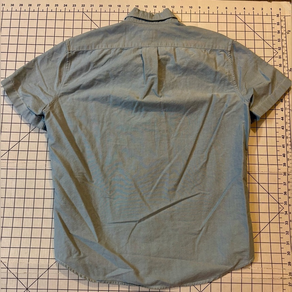 NWOT J. Crew Men’s Size Medium Blue Classic Fit Pima Cotton Button Down Shirt - Picture 6 of 6